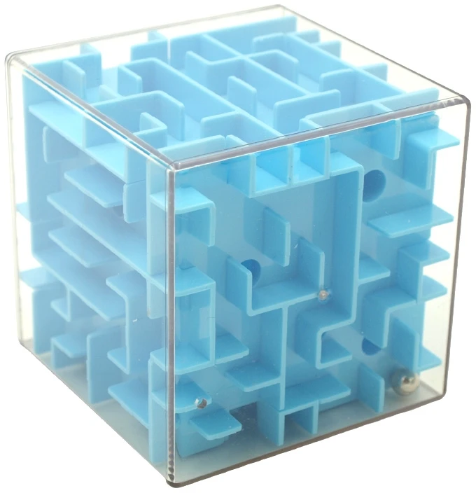 3D labirinto kubas-galvosūkis „Magic Cube“ - Mėlyna