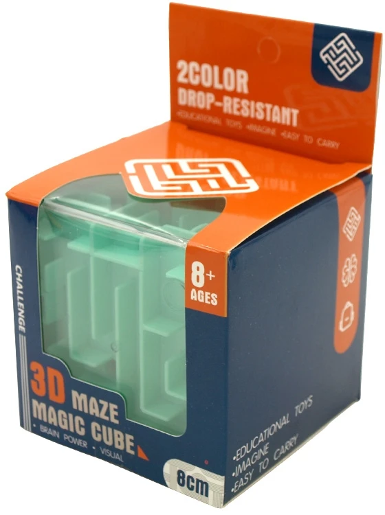 3D labirinto kubas-galvosūkis „Magic Cube“ - Mėlyna