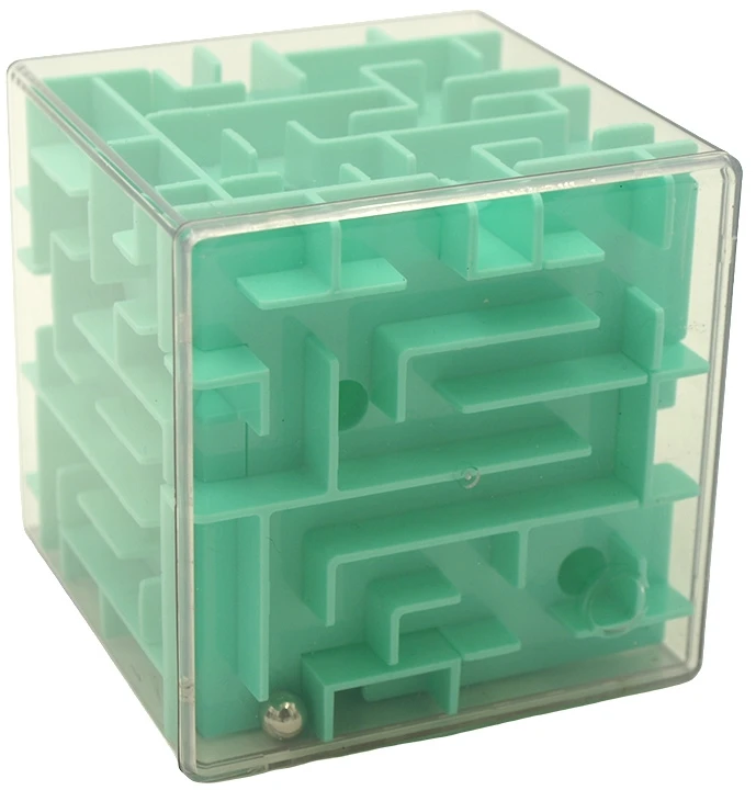 3D labirinto kubas-galvosūkis „Magic Cube“ - Mėlyna