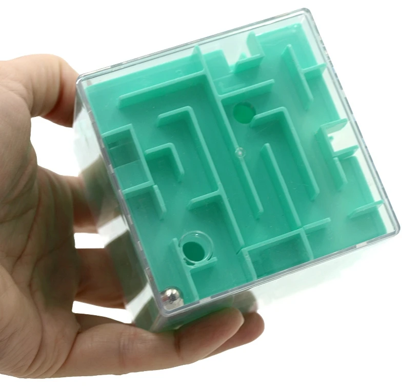 3D labirinto kubas-galvosūkis „Magic Cube“ - Mėlyna