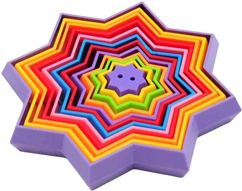 3D magiška žvaigždė fidget antistresinis žaislas - Žalia