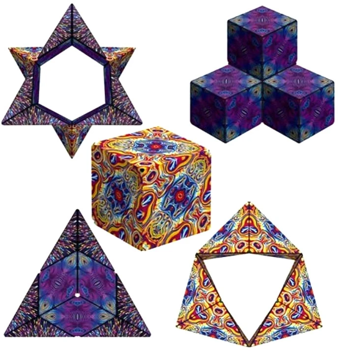 3D magnetinis kubas, margas