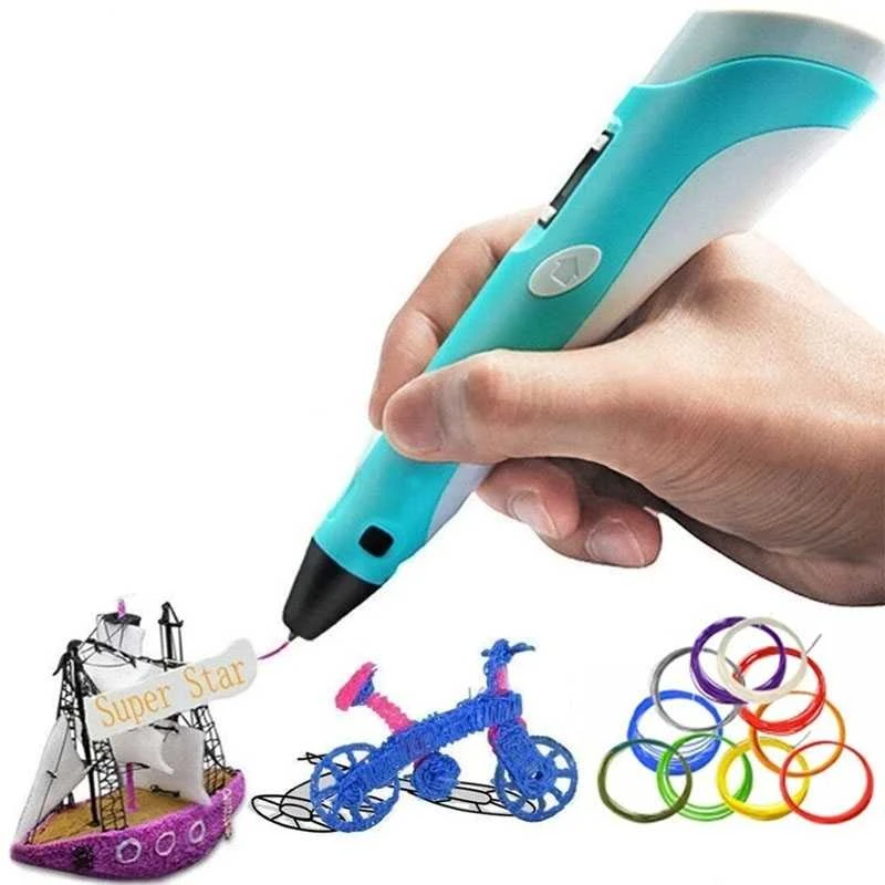 3D rašiklio "PEN-II" rinkinys su PLA siūlais