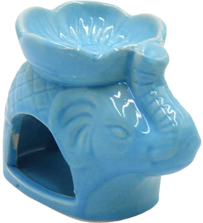 Aliejinė smilkalinė Drambliukas, 7x9x6 cm - Balta