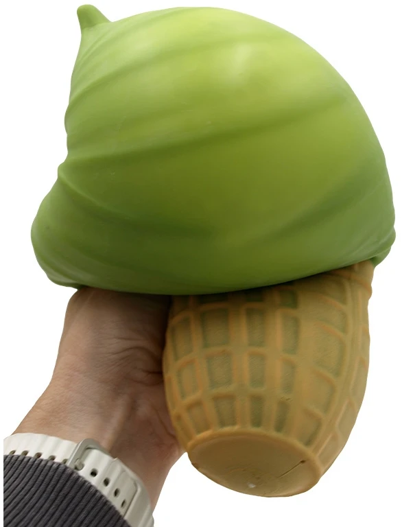 Antistresinis minkomas žaislas Ledas, 25x11 cm - Žalia