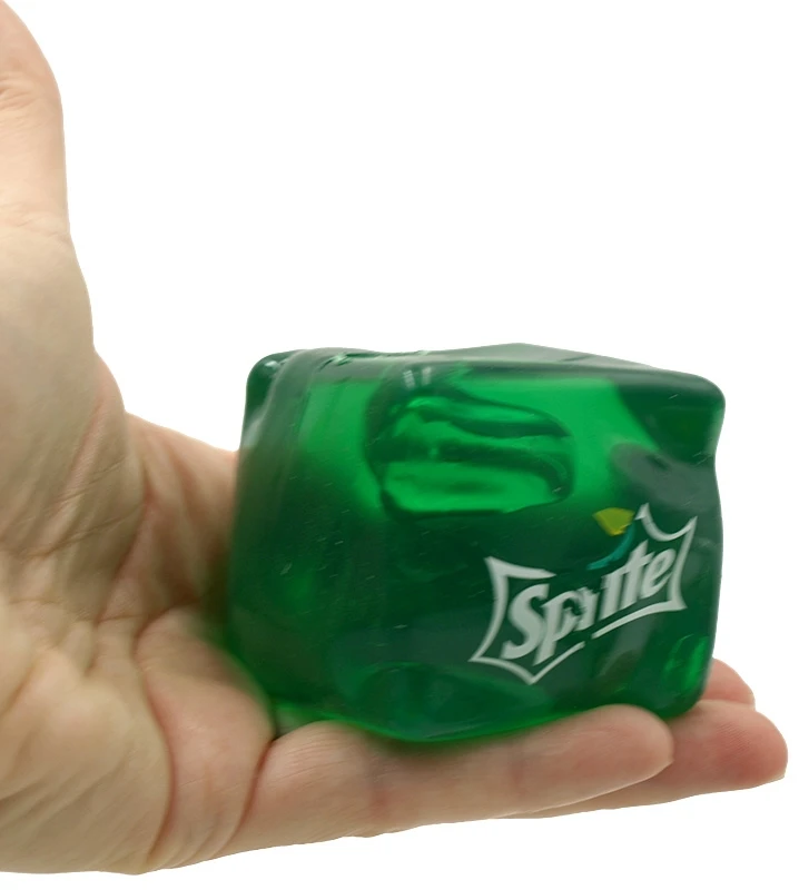 Antistresinis minkomas žaislas Nee Doh Kubas, 5 cm - Žalia