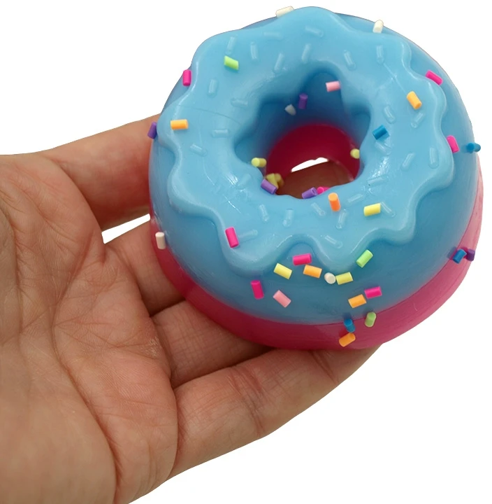 Antistresinis minkomas žaislas Nee Doh SPURGA, 7x3 cm - Rožinė