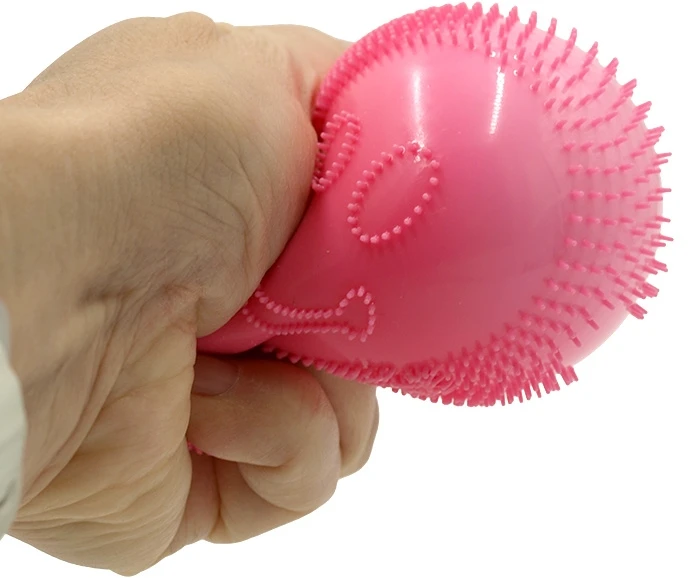 Antistresinis minkomas žaislas NeeDoh Fuzz Ball, 6 cm - Rožinė