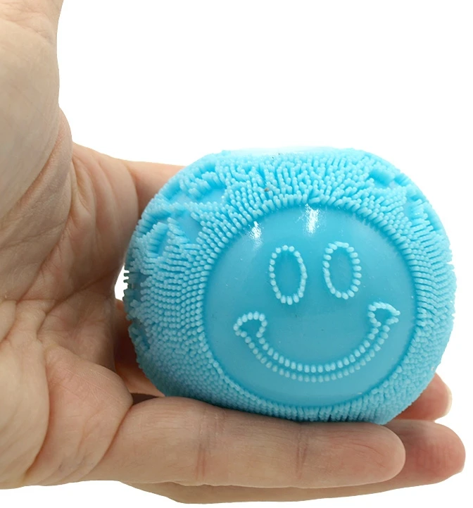 Antistresinis minkomas žaislas NeeDoh Fuzz Ball, 6 cm - Rožinė