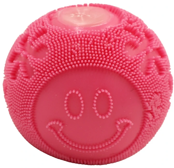 Antistresinis minkomas žaislas NeeDoh Fuzz Ball, 6 cm - Rožinė