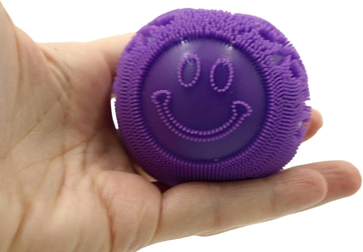 Antistresinis minkomas žaislas NeeDoh Fuzz Ball, 6 cm - Rožinė