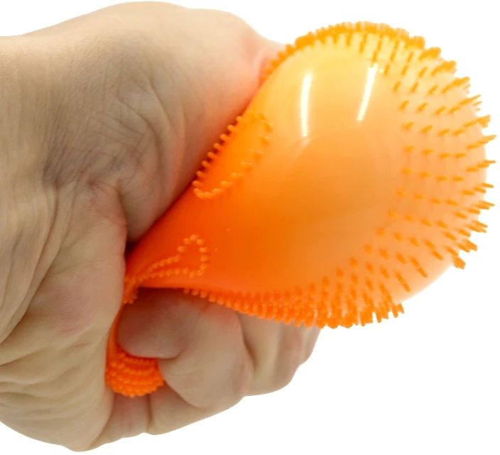 Antistresinis minkomas žaislas NeeDoh Fuzz Ball, 6 cm - Rožinė