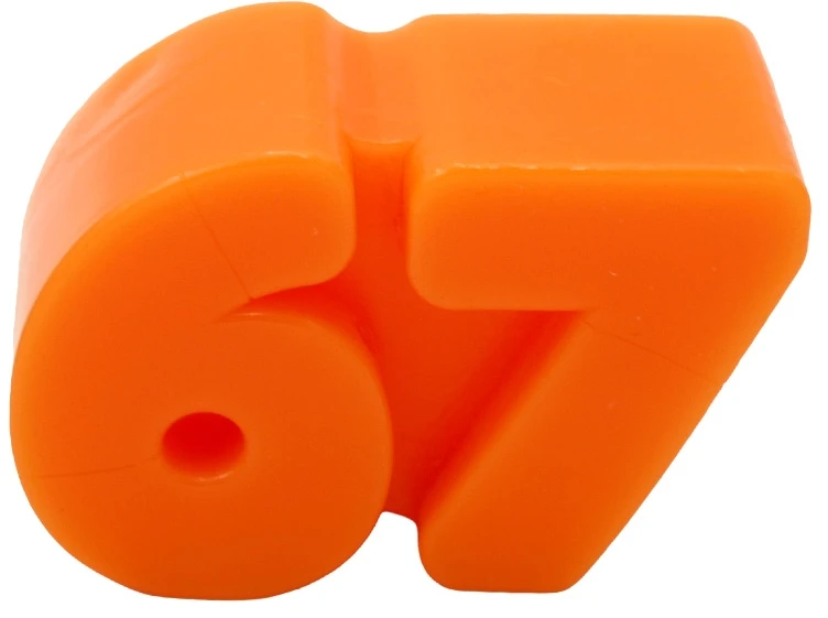 Antistresinis minkomas žaislas NeeDoh „Six Seven“ (67), 7x4 cm - Violetinė