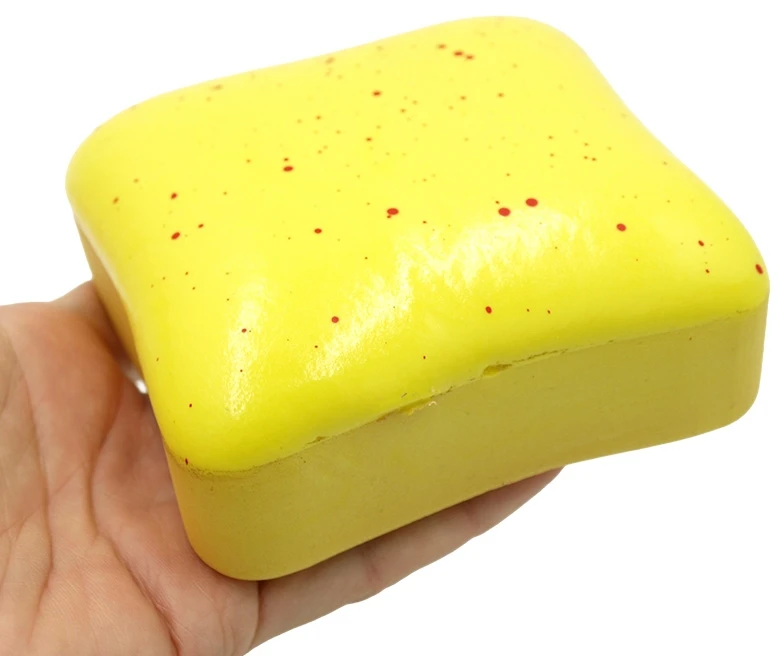 Antistresinis minkomas žaislas Pyragaitis (Squishy), 10x10x3,5 cm - Balta