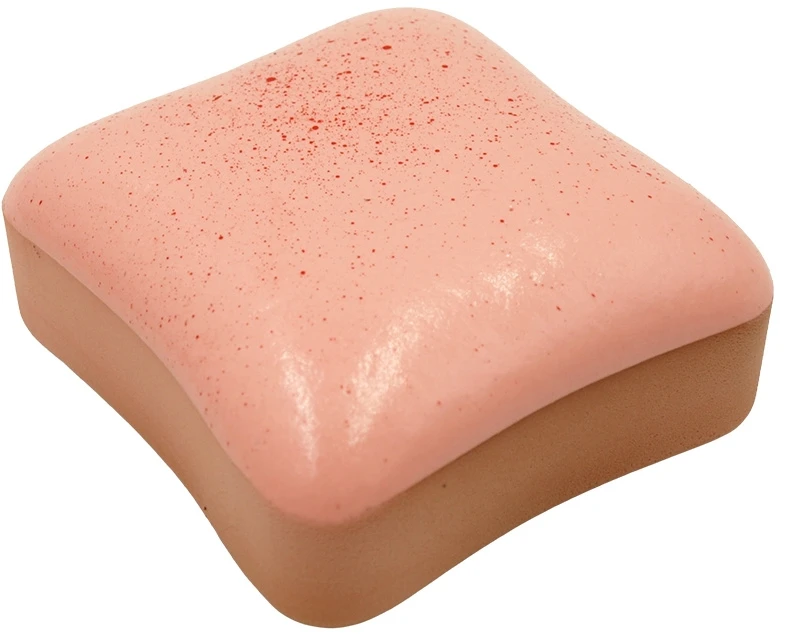 Antistresinis minkomas žaislas Pyragaitis (Squishy), 10x10x3,5 cm - Balta