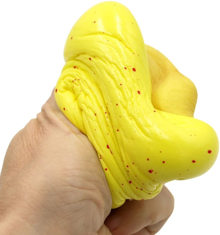 Antistresinis minkomas žaislas Pyragaitis (Squishy), 10x10x3,5 cm - Balta