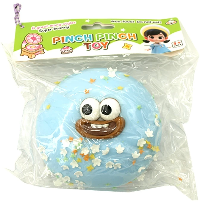 Antistresinis minkomas žaislas Šypsenėlė (Pinch Pinch Toy), 11 cm - Balta