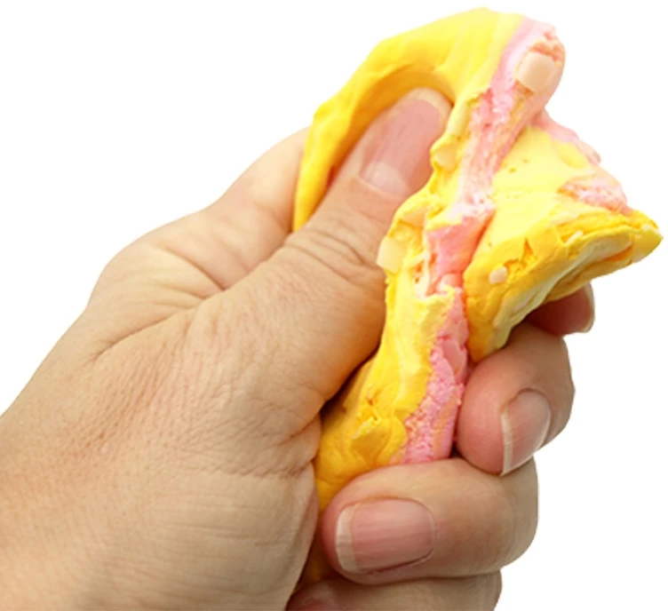 Antistresinis minkomas žaislas-traškis Spurga, 7 cm