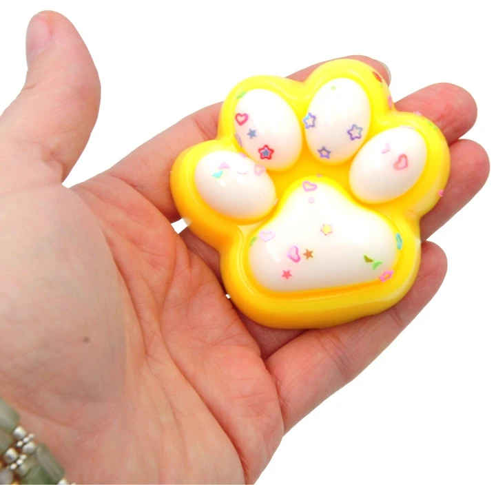 Antistresinis žaislas Katės letenėlė (Cat Paw), 6 cm - Violetinė