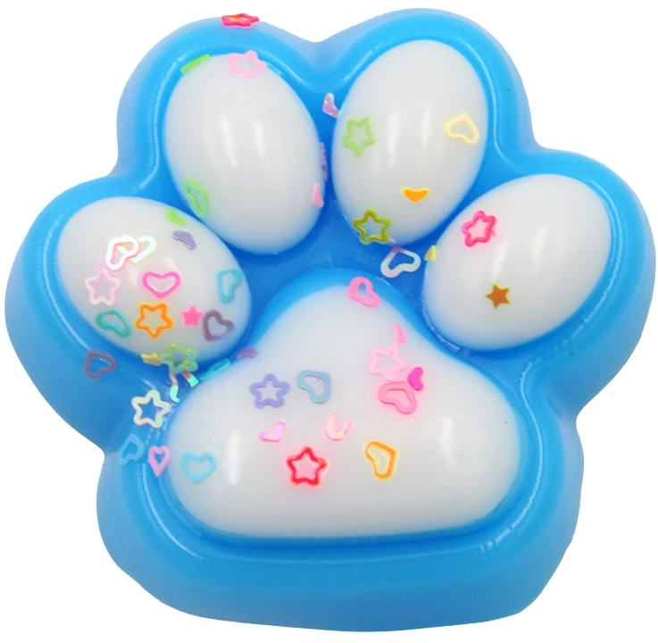 Antistresinis žaislas Katės letenėlė (Cat Paw), 6 cm - Violetinė