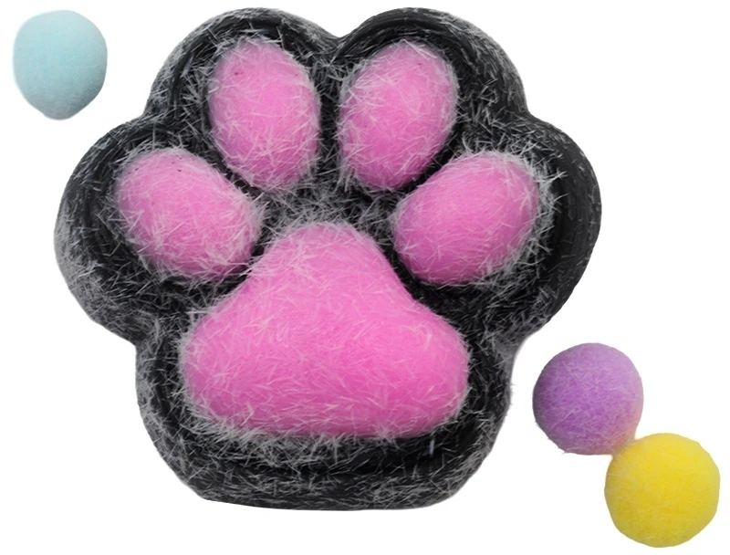 Antistresinis žaislas Katės letenėlė (Cat Paw), 6 cm - Rožinė