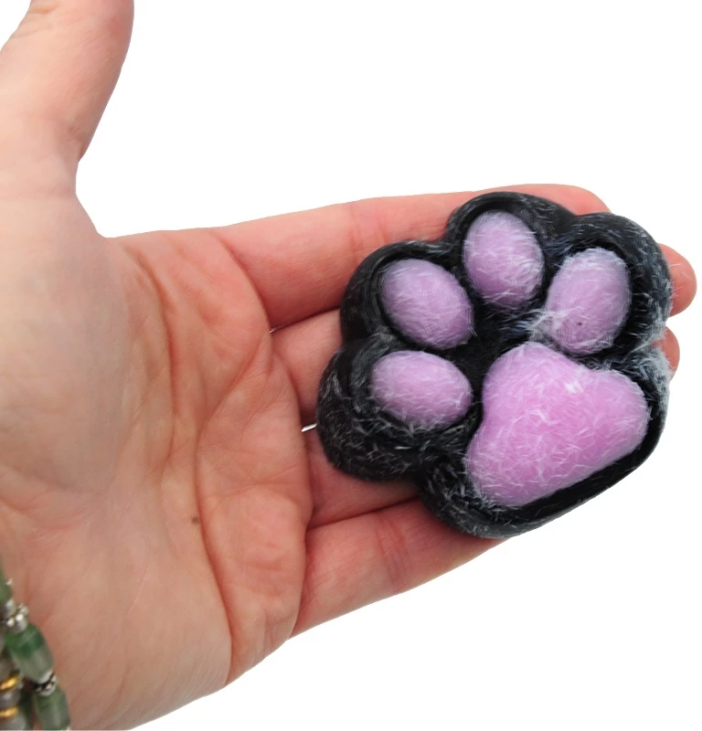 Antistresinis žaislas Katės letenėlė (Cat Paw), 6 cm - Rožinė