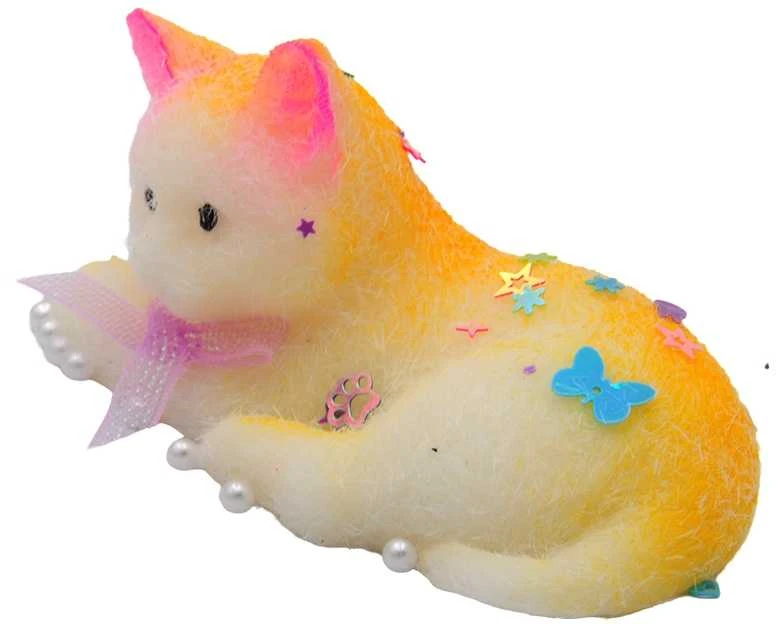 Antistresinis žaislas Katinėlis, 9 cm - Ruda