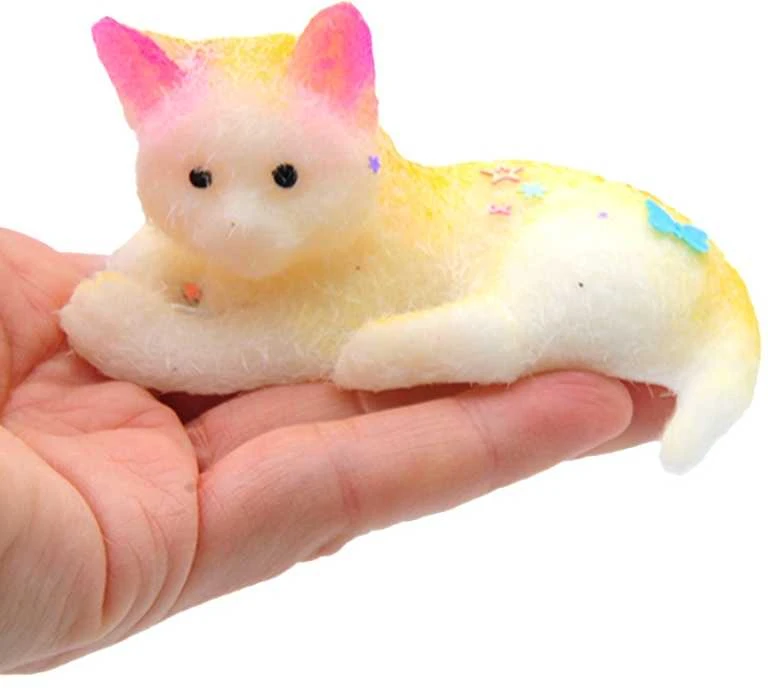 Antistresinis žaislas Katinėlis, 9 cm - Ruda