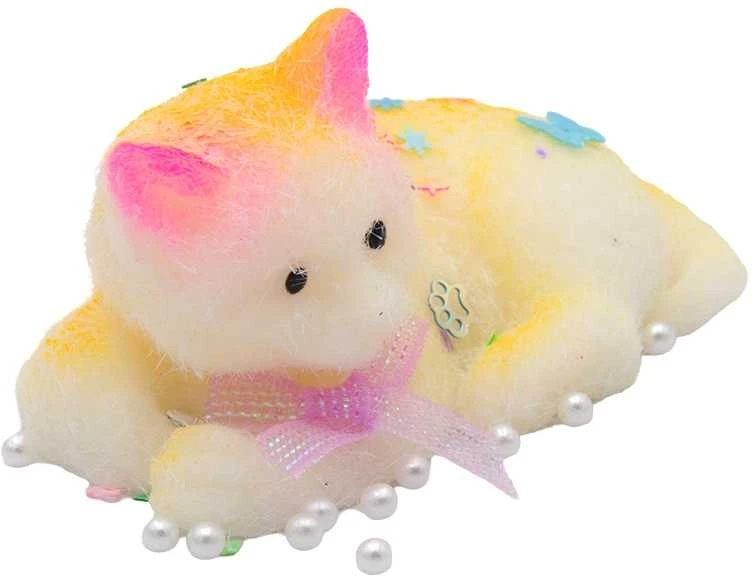 Antistresinis žaislas Katinėlis, 9 cm - Ruda