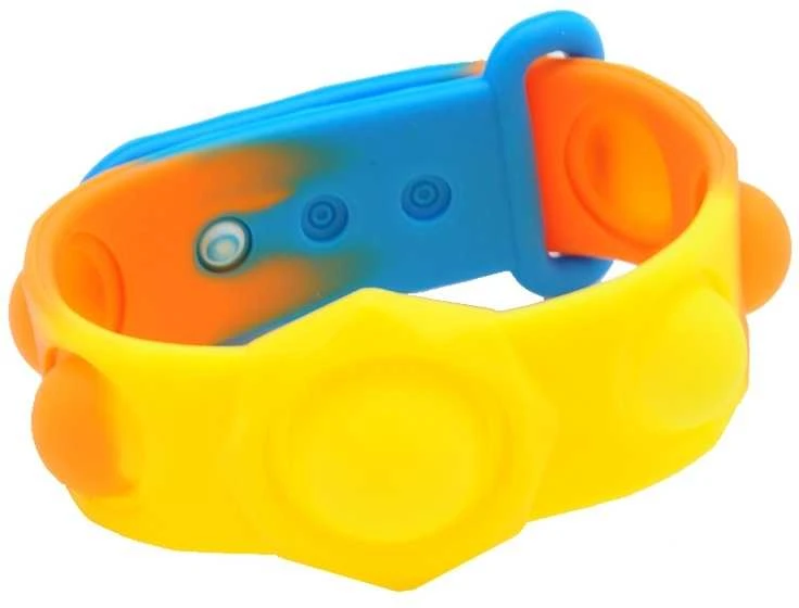 Antistresinis žaislas POP-IT spalvotos apyrankės, 3,5x26 cm