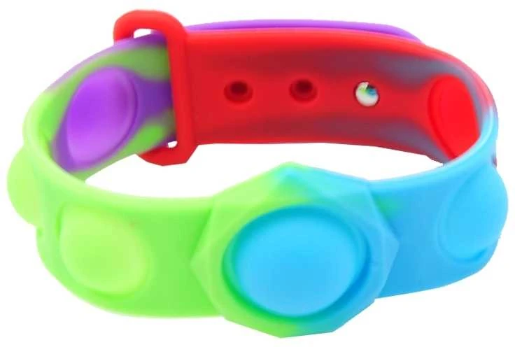 Antistresinis žaislas POP-IT spalvotos apyrankės, 3,5x26 cm