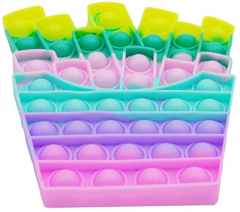 Antistresinis žaislas POP-IT šviesių spalvų bulvytės