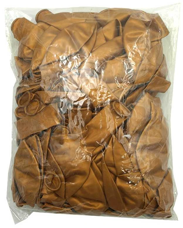 Auksiniai perlamutriniai balionai, 100 vnt.