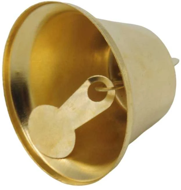 Auksinis metalinis varpelis, 3,5 cm
