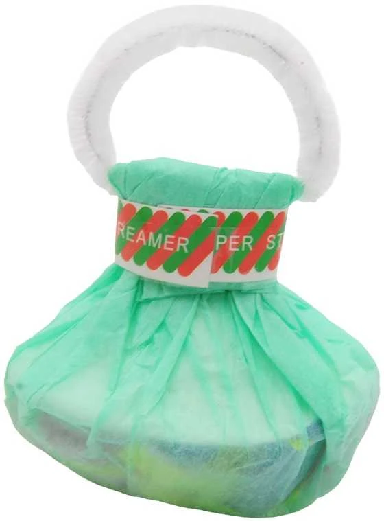 Balonų svarelis su konfeti-serpentinu - Geltona