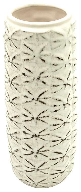 Balta keraminė vaza, 26 cm