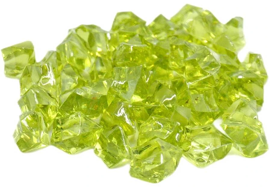 Dekoratyviniai plastikiniai akmenukai, 300g - Žalia