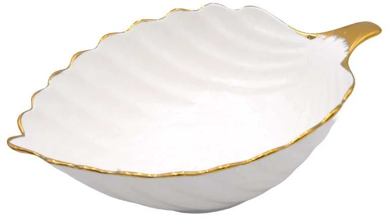 Dekoratyvinis indas Lapas, h9x31x20 cm