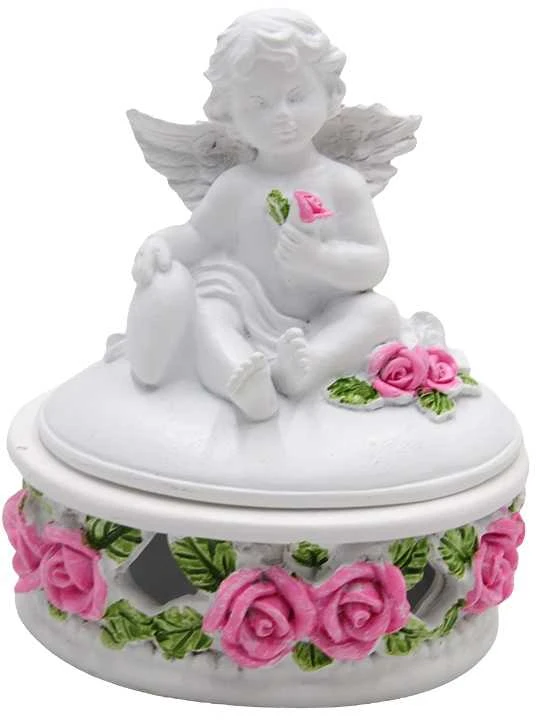 Dėžutė su angelu, 12 cm - Apskritimas