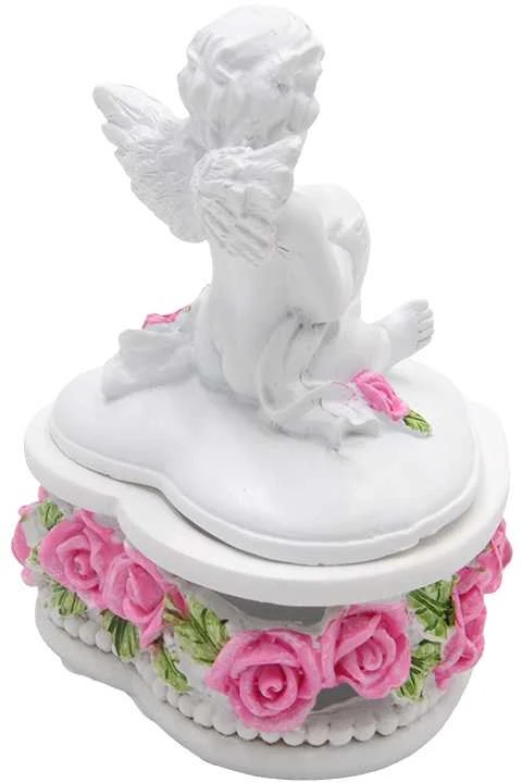 Dėžutė su angelu, 12 cm - Apskritimas