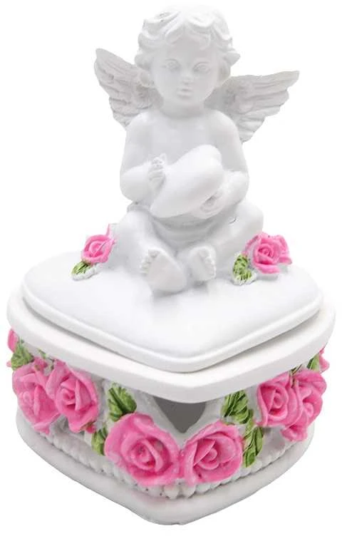 Dėžutė su angelu, 12 cm - Apskritimas