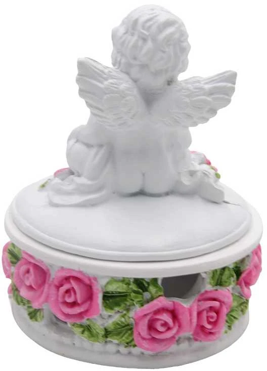 Dėžutė su angelu, 12 cm - Ovalas