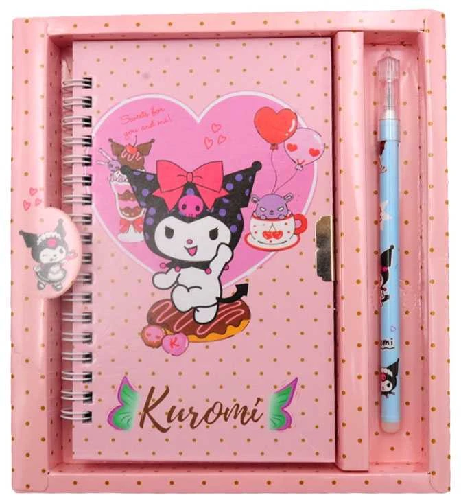 Dienoraštis su spynele ir rašikliu Kuromi - 3