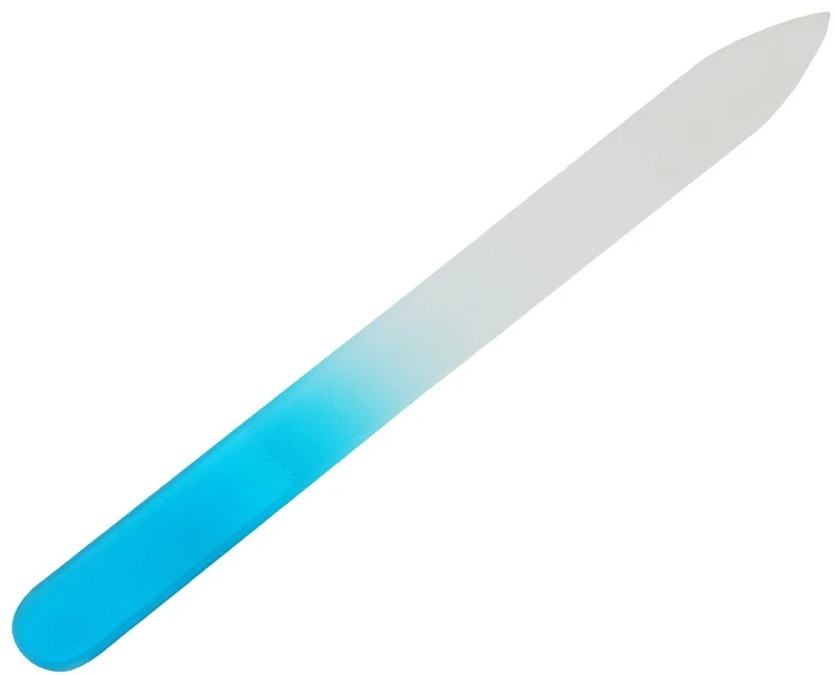 Stiklinė dildė nagams, 14 cm - Mėlyna