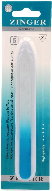 Stiklinė dildė nagams, 14 cm - Mėlyna
