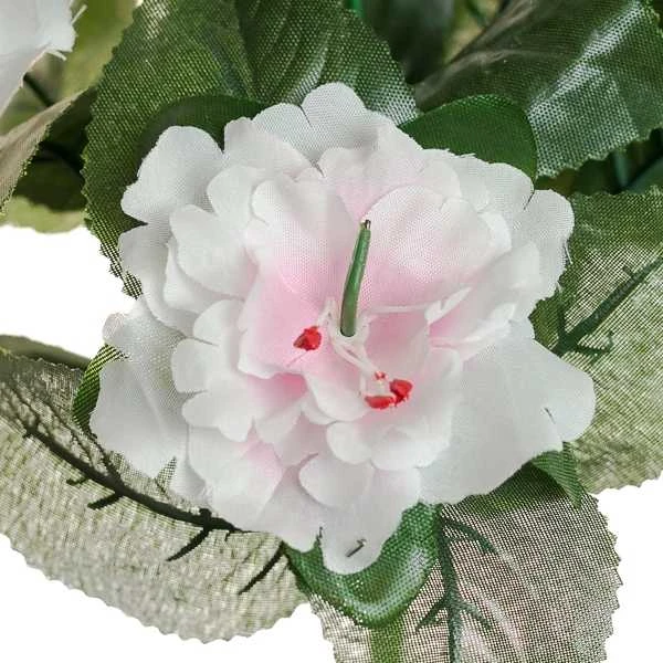 Dirbtinė azalijų puokštė, 31 cm - Geltona