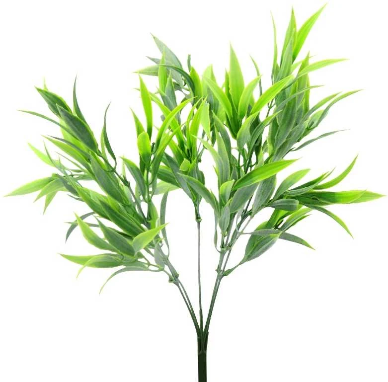 Dirbtinė bambuko puokštė, 40 cm - Žalsva