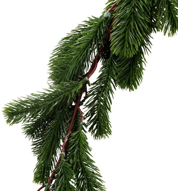 Dirbtinė eglės girlianda, 120 cm