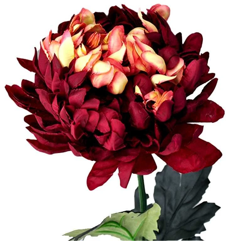 Dirbtinė gėlė chrizantema, 66 cm - Bordo