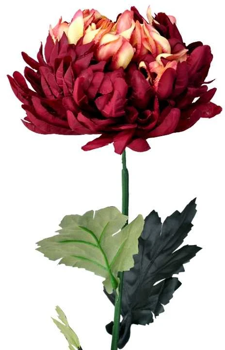 Dirbtinė gėlė chrizantema, 66 cm - Bordo